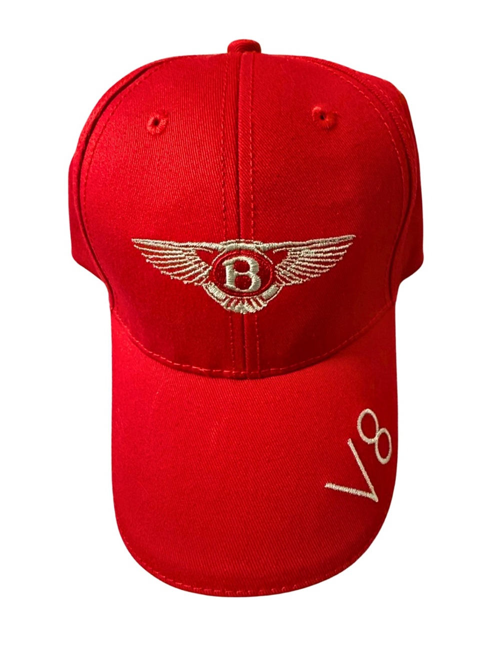 Bentley Continental GT V8 Red Strapback Hat Luxury Car Cap